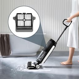 10 stuks HEPA Filters - geschikt voor Tineco FLOOR ONE S7 PRO - FLOOR ONE S6 - FLOOR ONE SWITCH S6 - FLOOR ONE SWITCH S7 - FLOOR ONE S7 COMBO - FLOOR ONE S7 FLASHDRY Stretch draadloze stofzuiger - Vervanging Accessoires - met reinigingsborstel — thumbnail 3