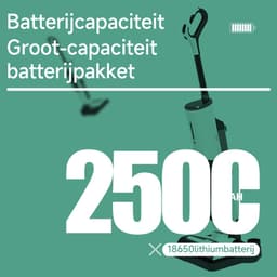 Handheld Vloerreiniger Y10 – Draadloos – 180W Krachtige Motor – Zelfreinigend – Nat & Droog– LED Display – Automatische Waterregeling — thumbnail 5