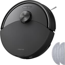 Roborock Q10 S5 Set Robotstofzuiger– 10000 Pa Zuigkracht–Dubbele Anti-klitfunctie–VibraRise 2.0-Systeem– 8 mm Dweillift– PreciSense LiDAR-navigatie–Obstakelvermijding– APP–Zwart-2 Dweilen — thumbnail 1