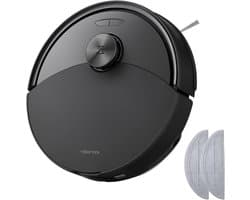 Roborock Q10 S5 Set Robotstofzuiger–10000 Pa Zuigkracht–Dubbele Anti-klitfunctie–VibraRise 2.0-Systeem–8 mm Dweillift–PreciSense LiDAR-navigatie–Obstakelvermijding–APP–Zwart-2 Dweilen