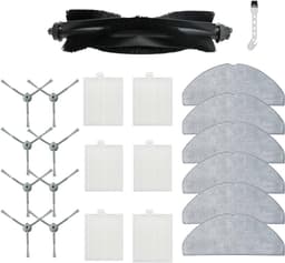 22 stuks robotstofzuiger accessoires - Geschikt voor Eufy G50 Hybrid (SES) - L60 Hybrid (SES) - L60 - L60 SES - L50 - L50 SES - Onderdelen - voor robotstofzuiger - met reinigingsborstel - Vervangingsonderdelen — thumbnail 1
