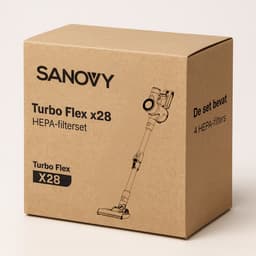 Sanovy HEPA Filter Set 4 stuks - Sanovy Turbo Flex X28 Onderdeel - Autodock x28 — thumbnail 4