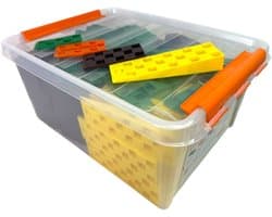 Knudsen Legset - Schuine spieën - PVD - MIXED-PACK - BOX 245 st