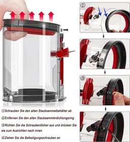 Dyson V10 Afdichtingsring – Voor Stofreservoir SV12, Waterdichte Rubberen Ring, Reserveonderdeel — thumbnail 2