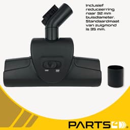 PARTS4® Turbo stofzuigermond geschikt voor universeel gebruik | ø 35 mm inclusief reduceerring naar ø 32 mm | O.a. geschikt voor AEG, Bosch, Miele, Siemens, Nilfisk, Numatic en meer — thumbnail 3