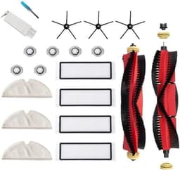 EGoods - Accessoire Kit voor Robotic Stofzuiger - 20 Stks Belangrijkste Borstel Side Borstel Filter Mop Doek - Vervangende Onderdelen geschikt voor S5 S6 S50 S51 E25 E20 E35 — thumbnail 1