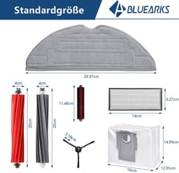 Accessoireset Voor Roborock S8 Pro Ultra, 6 Stofzakken, 2 Hoofdborstels, 6 Zijborstels, 2 Filters, 4 Dweildoeken, 1 Hoofdborstel, Reserveonderdelen Voor Robotstofzuigers, Accessoires — thumbnail 5