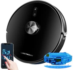 LIECTROUX X6 – Robotstofzuiger met Dweilfunctie – 6500Pa Sterke Zuigkracht – LDS LiDAR Navigatie & Uitgebreide Mapping – 2-in-1 Stof- en Waterreservoir – Virtuele Muren – Geschikt voor Tapijt & Dierenharen – App & Spraakbesturing — thumbnail 1