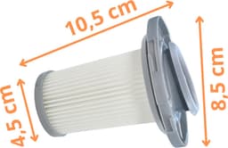 Filter voor Rowenta vervangingsfilter ZR009005 Set 4] Rowenta X-Force Flex 8.60 X-Force Flex 6.60 X-Pert 6.60 X-Combo stofzuiger — thumbnail 2