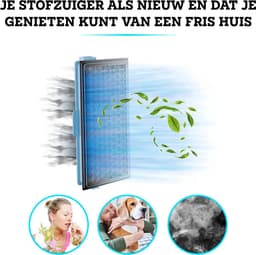 2 STUK(S) Koolstof Filter - Geschikt voor Miele - Vervangt SF-HA 50 - Hepa Airclean 50 Filter - COMBIDEAL — thumbnail 3