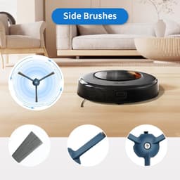 20-delige Accessoireset Geschikt voor Eufy Omni C20 - Reserveonderdelen Set - Accessoires-eufy-omni-c20-reserveonderdelen-set -1 Hoofdborstel - 4 Filters - 4 Zijborstels - 4 Dweildoeken - 6 Stofzakken - Zwart-Blauw — thumbnail 3