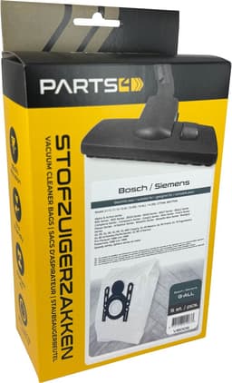 5 Stofzuigerzakken PARTS4® geschikt voor Bosch / Siemens G ALL | Made in Europe | Passend in o.a. Free'e, Ergomaxx'x, In'genius, Serie 8, Serie 4, SI52, SI69, NR150+ — thumbnail 1