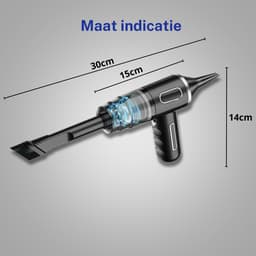 Auto Stofzuiger Draadloos 120W - Kruimeldief met Air Duster Blaasfunctie - Handstofzuiger Snoerloos met HEPA Filter - Voor Auto, Huis en Toetsenbord - Autostofzuiger - — thumbnail 5