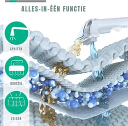 Aurixi® Tapijtreiniger machine - Tapijtreiniger - Tapijtreiniger apparaat - Grijs - ‎15cm x 29cm x 27cm — thumbnail 2