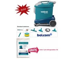 Wetrok Comfort 11 COMPLEET PAKKET, Krachtige Zuigkracht, Professionele Stofzuiger – 900W – Zeer Stil (56 dB) – 12 m Kabel – Industriële Stofzuiger – Incl. 10 gratis stofzuigerzakken