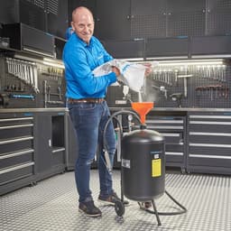 Mobiele Straalketel - Straler Kit - Roest Verwijderen - Inclusief Soda Kit - 45 Liter Capaciteit — thumbnail 2
