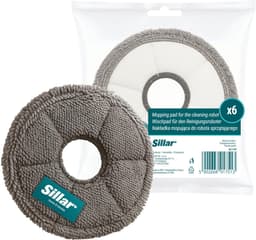 Sillar, set 6 dweilpads, microvezeldoek, geschikt voor Xiaomi S10 S20 X10 X20 L10 L20 X30 X40 X50, vervanging RMP7 / RMP8, herbruikbaar, diameter 13.5cm — thumbnail 5