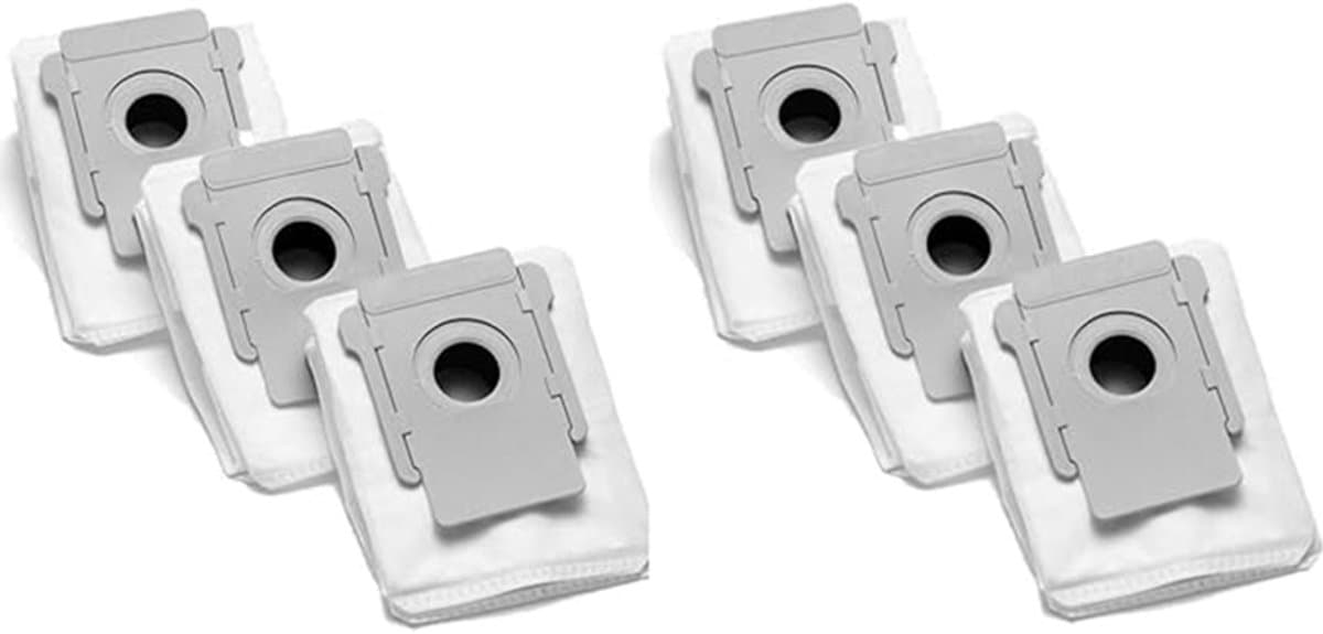 stofzuigerzakken - 6 stuks stofzuiger zakken geschikt voor iRobot Roomba i3+ i6+ i7+ s9+ j9+ j7+ - vacuum cleaner - stofzuigers - wegwerpbaar robot stofzuiger stofzakken — afbeelding 1