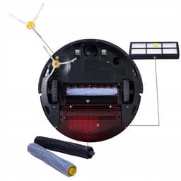 Sillar, set accessoires voor stofzuiger, reserveonderdelen, geschikt voor iRobot Roomba serie 800, 900, 3x HEPA-filters voor stofzuiger + 3 zijborstels + 2 rubberen rollen, voor verschillende oppervlakken, 8 stuks — thumbnail 5