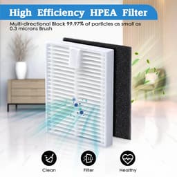 20 Stuks Reserveonderdelen Geschikt voor Eufy L50/ L60/ L50 SES/ L60 SES Stofzuigerrobot, Vervangende Accessoireset met 2 Hoofdborstels, 8 Zijborstels, 8 Filters, 1 Reinigingsborstel, 1 Schroevendraaier — thumbnail 4