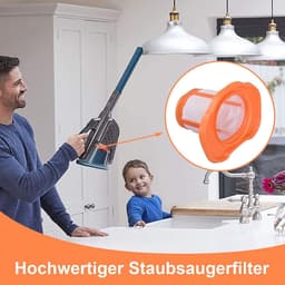 4 stuks filters geschikt voor Black+Decker HHVK320J- HHVK320J10 -HHVK320JZ01- HHVK515J- HHVK515JP -HHVK515JP07 -HHVK515J00FF -HHVK415B01 handstofzuiger reserveonderdelen accessoires vervangingsfilter wasbaar — thumbnail 4