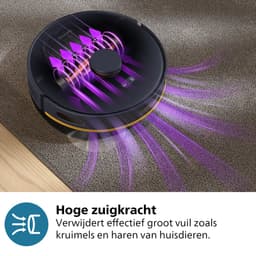 Philips HomeRun 2000 Series XU2100/10 - Robotstofzuiger met dweilfunctie - Automatisch Leegstation - Marineblauw — thumbnail 4