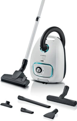 Bosch ProHygienic BGB41HYG1H Serie 4 - Stofzuiger met zak - 11 mtr bereik - ULPA15 - Wit — thumbnail 1