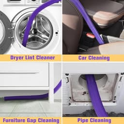 Flexibele spleetmondstuk geschikt voor Dyson V15, V12, V11, V10, V8, V7, V6, slang, mondstuk, accessoires, verlengslang, lang, plat mondstuk, 81 cm — thumbnail 2