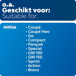 20x Dparts stofzuigerzakken met 1 filter geschikt voor Nilfisk Coupe - Go - One - Compact - Coupe Neo - Parquet - Special - GM 100 - GM 150 - Sprint - Action - Bravo stofzuiger stofzakken series — thumbnail 3