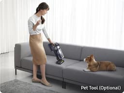 Samsung Jet 75E Pro Steelstofzuiger VS20B75ADR5 - 200 Watt - Zakloos - Pet Tool - Spinning Sweeper — thumbnail 4