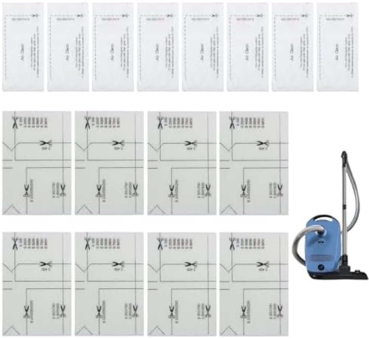 Set van 16 filters geschikt voor Miele stofzuiger, incl. Motorbeschermingsfilters — afbeelding 1