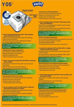SWIRL - Stofzuigerzak Y05-10 stofzakken + 2 filters + 2 deo - geschikt voor stofzuigers van AEG, Electrolux, Nilfisk en Zanussi — thumbnail 3