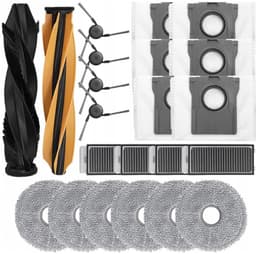 GROTE accessoire set compatibel met Dreame X50 - X50 ULTRA - L50 PRO ULTRA - L40s PRO ULTRA - zakken - borstels - moppen - filters - 22 onderdelen - vervanging van hoge kwaliteit — thumbnail 1