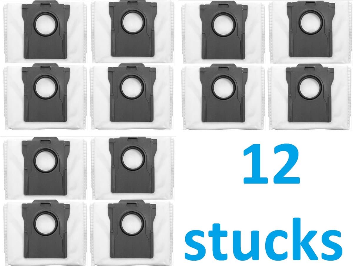 12 x stofzuigerzak voor de robot Dreame X30 - X40 - L10s ultra pro heat - X50 - Grote capaciteit tot 3L - beste kwaliteit vervangingen - voor Dreame L10s pro Ultra/L10s Pro Ultra Heat/X40 Ultra E12/L40 Ultra/L10s Ultra Gen2 - stofzuigerzakken — afbeelding 1