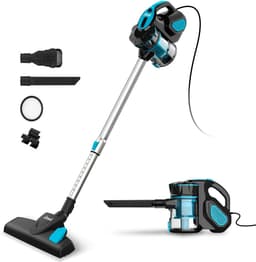 Snoerloze stofzuiger - Steelstofzuiger Draadloos - Stofzuiger zonder zak - Stofzuiger Draadloos - 600 Watt - 1 Liter Stofbak - Zakloos - Blauw — thumbnail 1