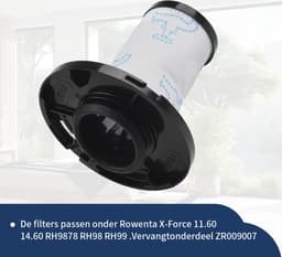 Replacements® Filters geschikt voor Rowenta - Tefal- ZR009007 - 4 stuks — thumbnail 3