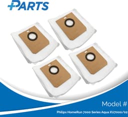 Philips HomeRun 7000 Series Aqua XU7000/02 Stofzakken (4 Stuks, Plus.Parts® alternatief voor XV1472/00) — thumbnail 1