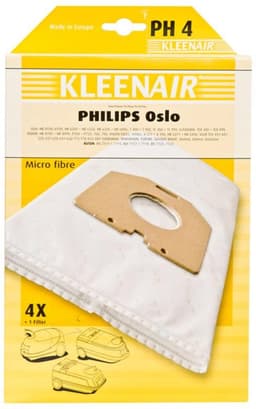 Kleenair Stofzuigerzakken - Philips Oslo - PH4 - 20 stuks + 5 Filters — thumbnail 1