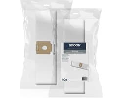 SQOON® Stofzuigerzakken Geschikt voor Wetrok Monovac / Durovac 6 Series - 10 Stuks