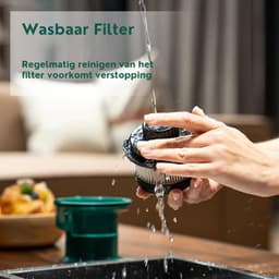 6 in 1 Steelstofzuiger zonder Zak – Op Accu – Draadloos – Vacuum Cleaner – Tapijtreiniger – 25000 PA – 200W – Multifunctioneel – Groen — thumbnail 2