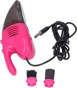 Mini Stofzuiger - Handstofzuiger - Bureau Reinigen - USB Opladen - 14.5 cm - Roze — thumbnail 1
