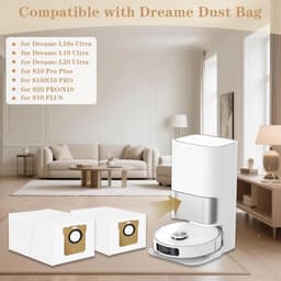 Pack of 16 Dust Bags - Large Capacity Replacement Vacuum Cleaner Bags - Compatible with L10s Ultra L10 Ultra L20 Ultra S10 PLUS S10 Pro Plus S10 PRO S20 PRO X10 - Accessory Set — thumbnail 5
