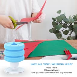 Vinyl Schroot Collector - Vinyl Wieden Tool - HTV Knutselen - Grote Zuigkracht - 10 x 7.5 x 10 cm — thumbnail 5