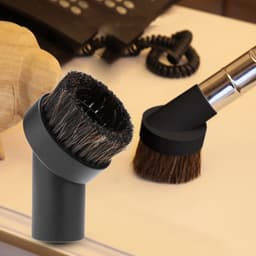 Dailygoods- Vloerborstel Paardenhaar - Stofborstel - Kunststof - Vervangend Accessoire - 32 mm - Zwart - Hoogwaardige Kwaliteit — thumbnail 4