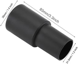 Dailygoods - Vacuümreiniger Slangadapter - Universele Zuiging - Kunststof Converter - Zwart - Adapter Mondbuis - Geschikt voor 32mm naar 35mm — thumbnail 3