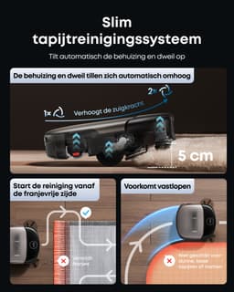 eufy S2 Nieuw 2026 Stofzuiger- en Dweilrobot HydroJet - 30kPa AeroTurbo™ 2.0-Zuigkracht - Vloerreinigingssysteem 2.0 - EcoClean™ Elektrolyse - Randreiniging - Haarvrije DuoSpiral™ Borstels - 12-in-1 UniClean™ Station — thumbnail 5