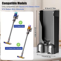 aladdien - Stofzuiger Docking Station - Oplaadstation - Lichtgewicht muurbeugel - Ruimtebesparend - Geschikt voor Dyson V12 - Hoogwaardige kwaliteit — thumbnail 2