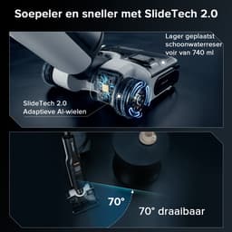 Roborock F25 ACE Combo-Vloerreiniger-5-in-1 Draadloze Nat Droog stofzuiger-Elektrische dweil-20000Pa-AI-ondersteunde wielen-app-bediening-4 Standen-180° Plat Ontwerp-5min Droog-90°C Zelfreiniging-Automatisch schoonmaakmiddel — thumbnail 5