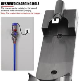 Allecto - Wandmontage Dock-laadstation - Muurbeugel - ABS - Geschikt voor Dyson V7 V8-serie - Oplaadstation - Handstofzuiger accessoires — thumbnail 5