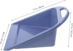 Lichtgewicht Stoffer - Handstoffer Vuilblik - Efficiënt Schoonmaken - Met Handvat - 28 x 22 x 14.5 cm - Donkerblauw — thumbnail 3